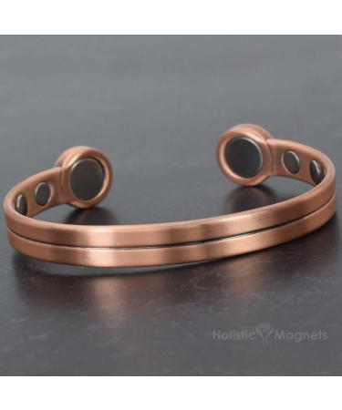 Holistic Magnets Strong Magnetic Bracelet for Arthritis - Men's & Women's Copper Wrist Jewelry for Joint Healing & Pain Relief | Ideal Gift (M: Wrist 16.5-19.5cm) - Buy Online on GoSupps.com