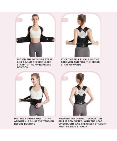 Adjustable Back Support Bandage & Posture Corrector Belt - Unisex Camelback Straightener for Improved Posture & Relief - Buy Online on GoSupps.com