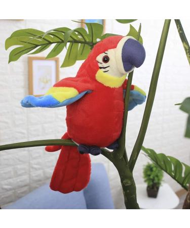 iNszkoos Talking Parrot Toy - Electronic Mimicry Pet Plush for Kids | Educational Learning Tool | Funny Gift | Red - Buy Online on GoSupps.com