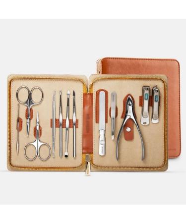 Nail Sets Nail Care 12-Piece Manicure Set Professional Beauty Set Decorative Foot Cover Stainless Steel Beauty Care Tool with Portable PU Leather Cover Unisex Nail Clippers - Buy Online on GoSupps.com