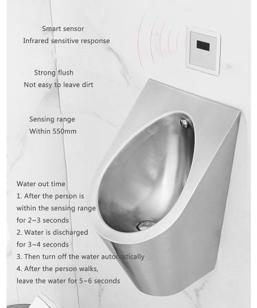 Inodoro moderno para ba o de Acero inoxidable 304 inodoro de pared con descarga de agua inodoro p blico inodoro Vertical con sistema de descarga por inducci n - Buy Online on GoSupps.com