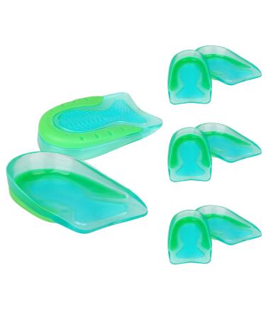 Plantar relief heel spur insoles - gel heel cushion orthopedic jet inserts heel protectors to relieve plantar fasciitis heel spur axilla pain ankle pain - 4 pairs