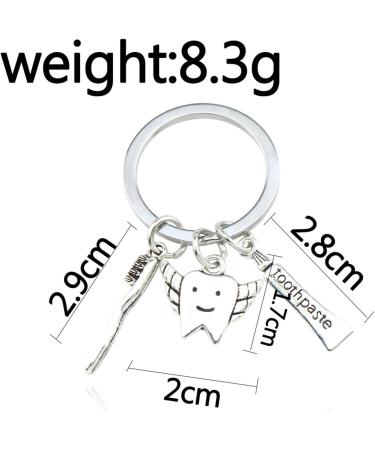 LEFEDA Health Keychain & Accessories | Toothbrush Tooth Wing for Dentist & Doctor | International Shipping - Buy Online on GoSupps.com