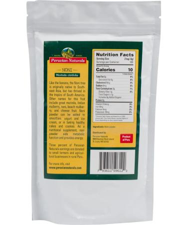 Peruvian Naturals Noni Powder 300g (10.6 oz)  Raw  Vegan  Non-GMO Noni Fruit Powder from Perus Rainforest for Supplements  Smoothies  Cooking  Recipes  Desserts  Baking - Buy Online on GoSupps.com