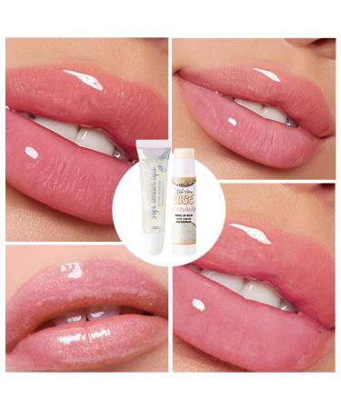 ZAIDOC 2-in-1 Lip Gloss & Balm Glassy Glowy Shine Tinted Moisturizing Lip Care Nourishes with Vitamin E & Beeswax Watermelon 0.24/0.14oz (rice) - Buy Online on GoSupps.com