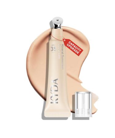 KYDA Mineral Sunscreen Eye Cream 3-in-1 Anti-Aging Eye Cream SPF 35 for Dark Circle and Fine Lines Medium #02 Medium