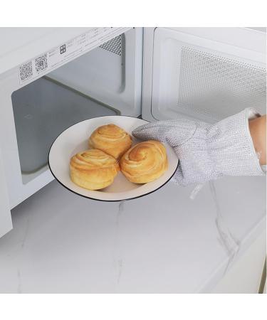 Wire PVC Dishwashing Gloves Silver Wire Surface Anti Scald Kitchen Cleaning Gloves Soft Dishwashing Artifact Rag Gloves A One Size - Buy Online on GoSupps.com