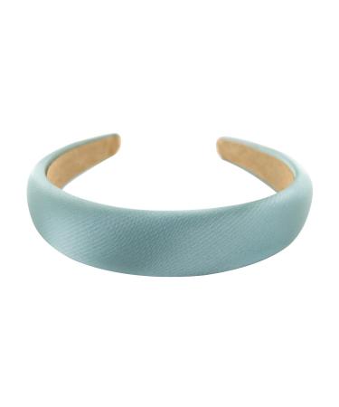 axy headband with fabric padded metallic color - ladies headband in metallic look headband hair accessory HRK2B (light blue) - Buy Online on GoSupps.com
