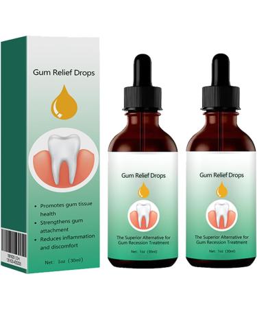 2 Pieces Gum Regrowth Drops - Gum Relief & Repair Gel for Gum Loss | Essence1 - 30ml - Buy Online on GoSupps.com