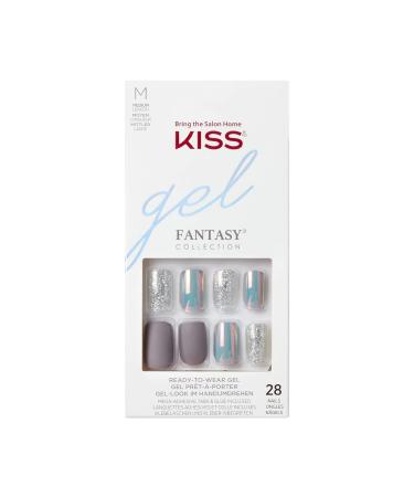 KISS Glam Fantasy Collection Wake Up Call Special FX Gel Nails Includes 28 False Nails Nail Glue Nail File and Manicure Stick - Buy Online on GoSupps.com