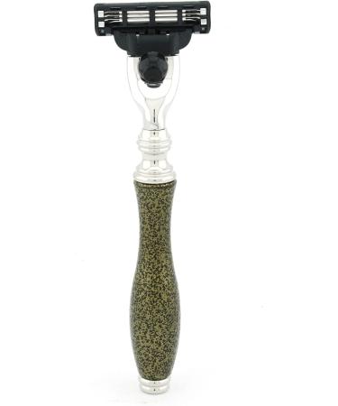 6 Pc Men's Shaving Kit - 3 Edge Razor Black Badger Hair Brush Stand Soap & Bowl - Perfect Gift Set - Buy Online on GoSupps.com