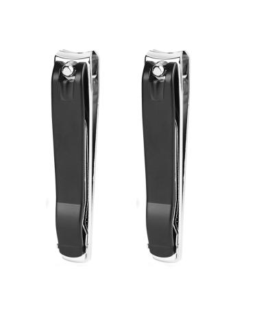 ICEYLI Large Nail Clippers Set,2 Pcs Premium Stainless Steel Fingernail & Toenail Clippers Curved Blade With Sharp And Sturdy Blade