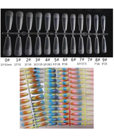 dijiusidy 24 Pieces Nails Full Cover Elegant Gradient Style Artificial Nail Tips Manicure Decoration Fingernail Accessory ch04 - Buy Online on GoSupps.com