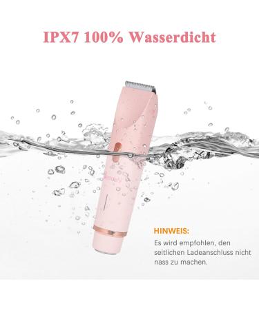 Bestauty 2-in-1 Intimate Razor for Women - Waterproof Wireless Electric Shaver for Armpits & Legs - Pink Wet & Dry Shaving Solution - Buy Online on GoSupps.com