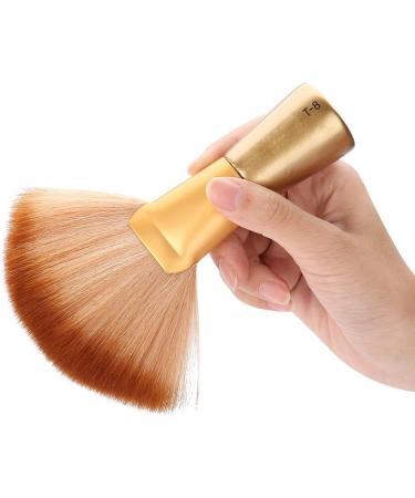 Soft Fan-shaped Brush Barber Hair Cutting Salon Neck Face Duster Brush Stylish Hair Cutting Tools Hairdressing Attachment with Handle Suit for Stylist Barber - Buy Online on GoSupps.com