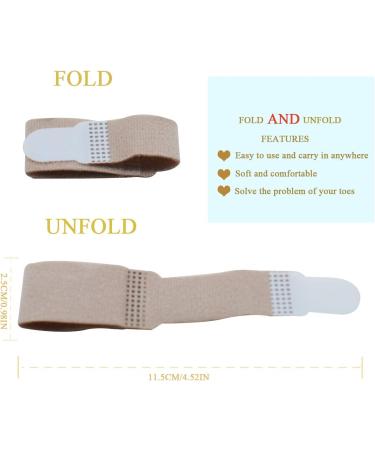 4 Pieces Broken Toe Wraps - Cushioned Toe Splint & Hammer Toe Straightener for Injury Relief - Buy Online on GoSupps.com