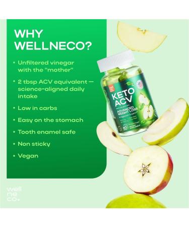 Apple Cider Vinegar Gummies 1000 Mg (1 Pack) - Keto ACV Gummies for Weight Loss Belly Fat Craving Control - ACV Beet FOS Fiber for Gut Digestion Health Less Bloating - Sugar Free -Kelly Clarkson 60 Count (Pack of 1) Gr  - Buy Online on GoSupps.com