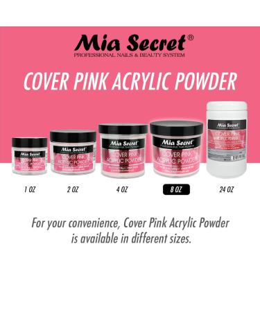 Mia Secret Professional Nail System Acrylic Powder - Cover Pink 8 oz - Long-Lasting and Durable - Buy Online on GoSupps.com