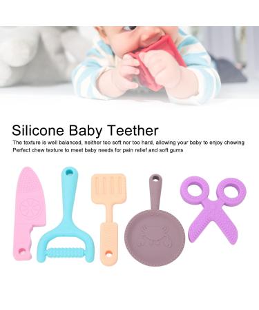 Kitchen Utensil Shaped Baby Teething Toy for Hand-Eye Coordination and Texture Play - Buy Online on GoSupps.com