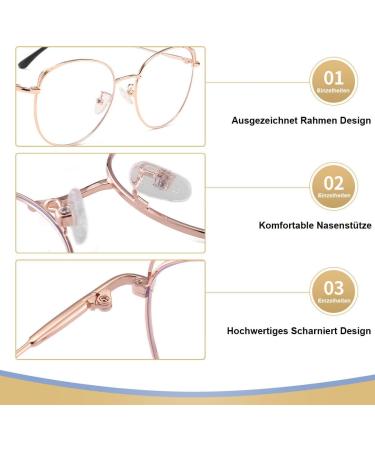 Shop Blue Light Filter Cat Eye Glasses - Anti Blue Light UV Block Stylish Metal Frames for Women | Perfect for PC Gaming & Eye Protection - Buy Online on GoSupps.com