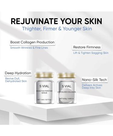 Noviqo Freeze Dried Collagen for Face Anti-Wrinkle Nano-Silk Collagen System Serum Skin Care for Face & Eye At-Home-Hydrating - Buy Online on GoSupps.com