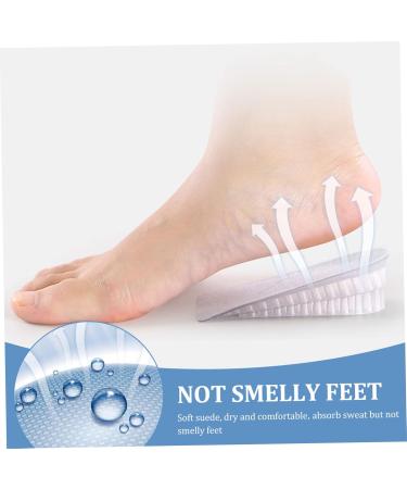 FRCOLOR Height Increasing Insoles - 2 Pairs for Women & Men | Heel Cups for Elevation & Comfort | Thermal Flannel Support Pads | 12x6cm - Buy Online on GoSupps.com