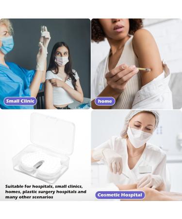 UPIQNG 4 Pcs Shot Pain Reducer Reusable Pain Relief Sheet Hurt Blocker Plastic Immunization Shooting Assist Shot Pain Blocks for Adults Kids White - Buy Online on GoSupps.com