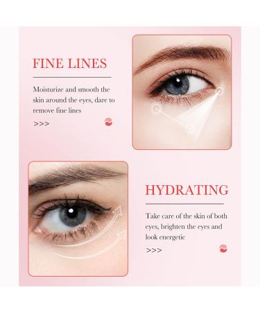 Rose Eye Mask for Lifting & Firming - Nourishing Hydration Moisturizes & Reduces Eye Bags - 80g - Buy Online on GoSupps.com