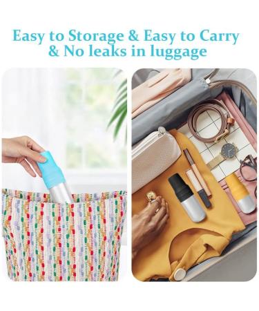 Aucuu 12 PCS Elastic Silicone Toiletry Bottle Sleeves for Travel - Leak Proof & Reusable Covers for Shampoo, Body Wash - Multicolor - 3.2 x 1.5 x 0.8 in - Buy Online on GoSupps.com