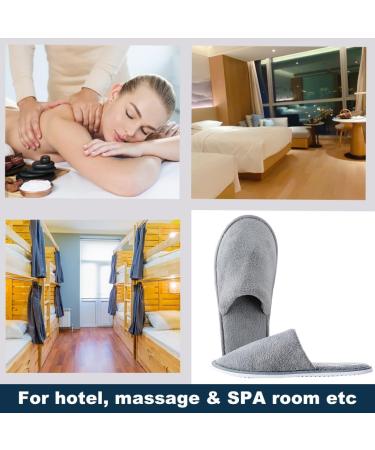 Buy Foldable Slipproof Hotelslippers - Gray Bathroom & Spa House Shoes for Men & Women | Large/X-Large - Buy Online on GoSupps.com
