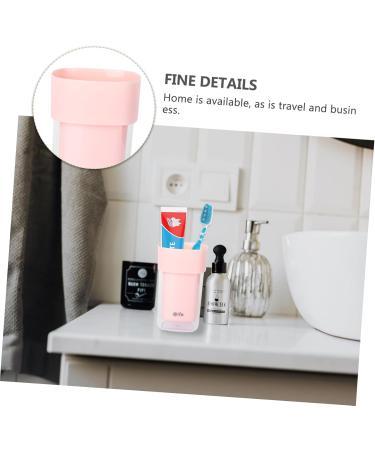 Cabilock Travel Toothbrush Cup | Portable Plastic Drinking Glass | 1-Piece Pink Travel Storage Box  - Buy Online on GoSupps.com