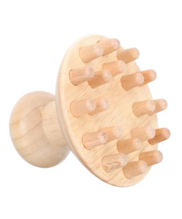 Fomiyes 1stk massage comb from wood children's tools Head massage comb Health Wellness Children's Shampoo Shabing tool Practical massage comb Head massager Unique Meridiankamm Miss