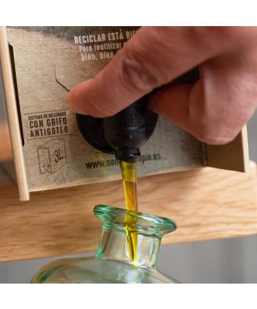Buy Nombre Propio Extra Virgin Olive Oil - 3L BAG-in-Box | Eco Arbequina & Picual | Premium EVOO for International Shipping - Buy Online on GoSupps.com