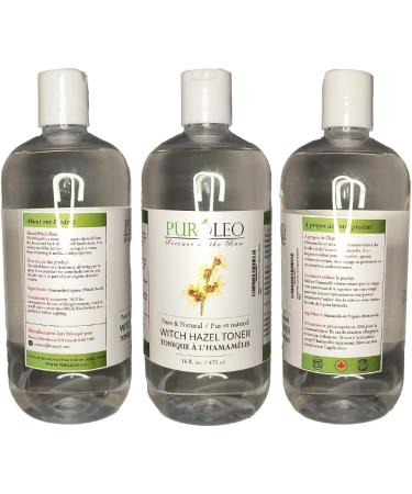 PUROLEO Witch Hazel Toner 16 Fl Oz/473 ML (Packed in Canada) Refresh and Revitalize Your Skin with | Premium Bottle | Luxury Skin Care Toner | Facial Toner for Postpartum & Skincare 473 ml (Pack of 1) - Buy Online on GoSupps.com