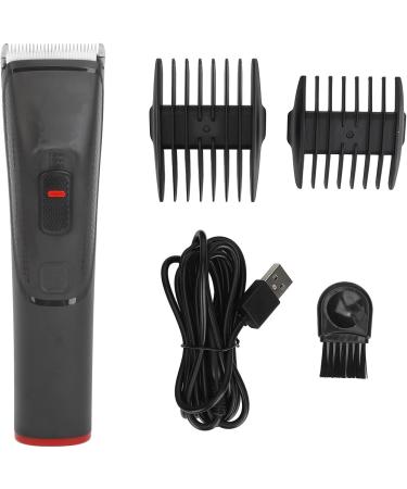 Hair Cutting Clipper Cleansing Brush Electric Hair Trimmer USB Rechargeable with 2 Guide Combs for Traveling (Black) - Buy Online on GoSupps.com