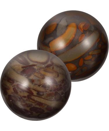 Sosoport Jade Baoding Balls - 2pcs Natural Quartz Crystal Stress Relief & Massage Balls for Chinese Exercise - Shop Internationally - Buy Online on GoSupps.com