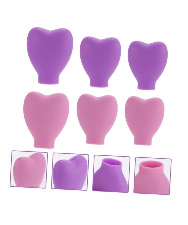 6-Piece Makeup Brush Dust Cover Set | Silicone Cosmetic Brush Holders & Lipstick Protection | Travel-Friendly Beauty Accessories - Buy Online on GoSupps.com