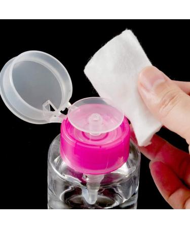 Nail Remover Pump Dispenser Nail Polish Remover Dispenser Empty Clear Push Down Bottle Plastic Pump Liquid Container Rosy 180ml - Buy Online on GoSupps.com
