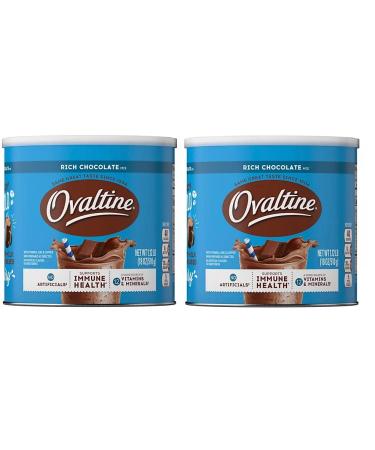 Ovaltine Nutritional Drink, Rich Chocolate, 1.12 Lb Pack of 2 Chocolate 17.92 Ounce (Pack of 2)