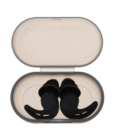 1 Pair Noise Canceling Earplugs Sleeping Ear Plugs Reusable Ear Plugs Soft Ear Plugs Flights Ear Tips Ear Plugs for Concerts Mini Earplugs Anti-Noise Student Accessories Black