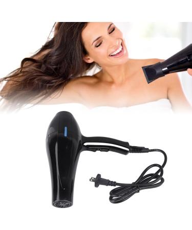 Ionic Hair Dryer Powerful Quick Drying Low Noise Black US Plug 110V for Home Use - Buy Online on GoSupps.com