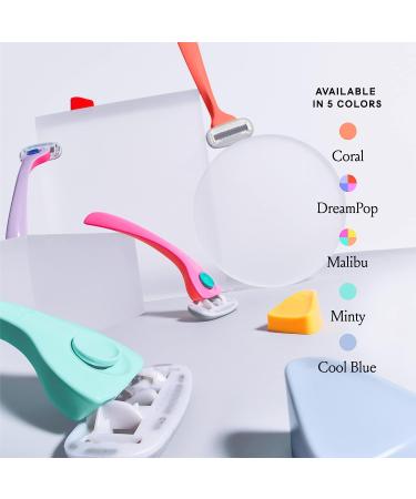 Billie Women's Shave Kit: Razor + 4 Refills + Magnetic Holder in Minty | Buy Now - Buy Online on GoSupps.com