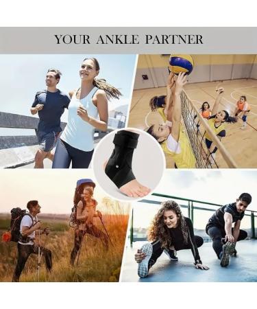 Ankle Brace for Men & Women - Adjustable Compression Support for Sprains Sports & Injury Recovery - Ideal for Basketball & Volleyball (Large - Buy Online on GoSupps.com