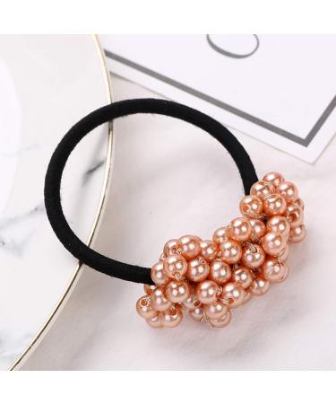 FAFAHOUSE 5 Pack White Pearl Elastic Hair Ties - Hair Scrunchies for Women and Girls - Buy Online on GoSupps.com