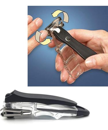 VIEEL 360 Degree Rotary Nail Clipper | Stainless Steel Sharp Blade Trimmer and Cutter Toe Nail Clipper - Ergonomic Design for Easy Fingernail and Toenail Trimming - Buy Online on GoSupps.com