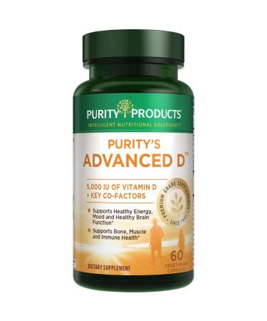 Purity Products Dr. Cannell's Advanced D from Vitamin D3 Super Formula - Packed with Vitamin D Vitamin K2 Zinc Magnesium Citrate Boron and Taurine - 60 Vegetarian Capsules 1