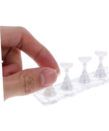 DOITOOL 2 Sets Manicure Practice Base Fake Nail Holder Nail Stands Nail Display Holder Nail Art Stand Nail Practice Stand Nail Stand for Painting Nails Show Rack Acrylic Lace False Nails - Buy Online on GoSupps.com