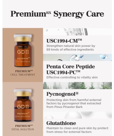 GD11 Premium Rx Cell Exosome Treatment Set for Skin Regeneration - Anti-Wrinkle Serum for Elasticity Care | 3 Pairs (0.1oz + 0.2 fl.oz) - Buy Online on GoSupps.com