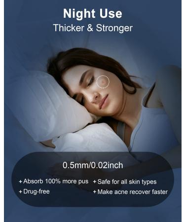 Pimple Patches for Face 108 Count - Salicylic Acid, Ultra-Thin Day/Thick Night Use - Hydrocolloid Acne Zit Patches for Facial Skin Care (2 Sizes, 3X Effects) - Buy Online on GoSupps.com