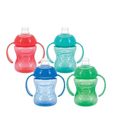 Nuby Two-Handle No-Spill Super Spout Grip N' Sip Cup - 4 Pack - Buy Online on GoSupps.com
